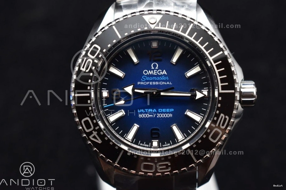 Super Best 1:1 SS Deep SBF Ultra Deep Dial 6000M Seamaster SS Bracelet A8912 on Edition Blue Clone 0114